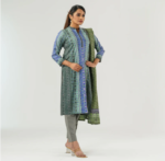 Womens Blue Printed Three Picec Set - Image 5