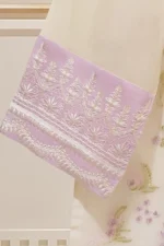 TWO PIECE PURE ORGANZA EMBROIDERED SHIRT - Image 3