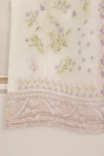 TWO PIECE PURE ORGANZA EMBROIDERED SHIRT - Image 2