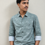 Slim Fit Opaque Printed Pure Cotton Casual Shirt