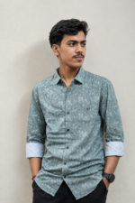 Slim Fit Opaque Printed Pure Cotton Casual Shirt