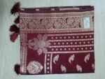 Exclusive Katan Silk Saree (Maroon) - Image 3